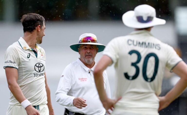 Australia Pacer Mitchell Starc Left Visibly Annoyed By Repeated Rain Delays, Pleads To Umpire. Watch