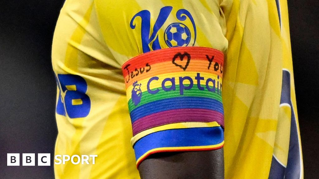 Marc Guehi: Crystal Palace captain writes on rainbow captain’s armband despite FA reminder