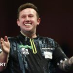 PDC World Darts Championship 2025 results: Callan Rydz stuns Dimitri van den Bergh to progress