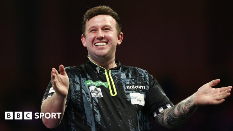 PDC World Darts Championship 2025 results: Callan Rydz stuns Dimitri van den Bergh to progress