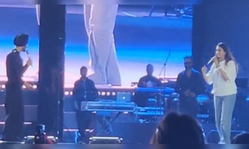 Watch: In first public appearance after daughter’s birth, Deepika Padukone grooves at Diljit Dosanjh’s Bengaluru concert