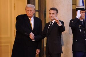 Trump’s France visit comes amid U.S. tariff threats amid a weak economy