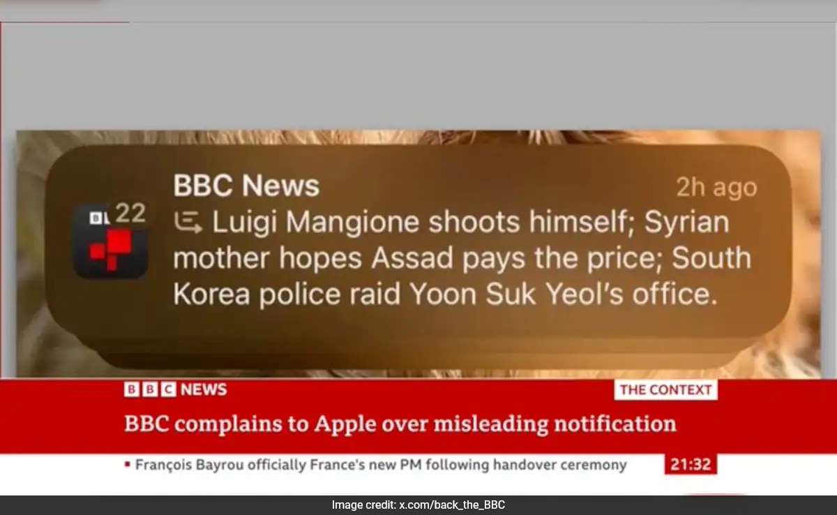 BBC Slams Apple Over Fake Headline Claiming US CEO’s Killer “Shot Himself”