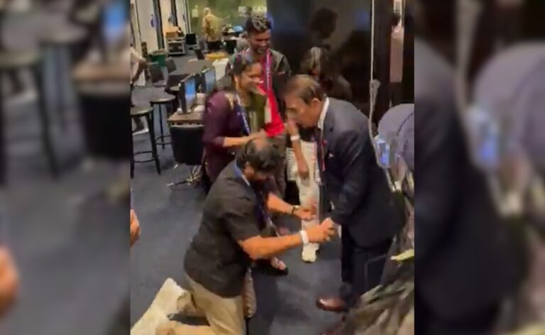 Nitish Kumar Reddy’s Father Touches Sunil Gavaskar’s Feet. India Great Says “Sacrifices…” – Watch