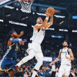 Luka Dončić has triple-double with season-best 45 points in Mavs’ 143-133 win over Warriors