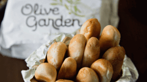 Social media user discovers Olive Garden breadstick with letters, numbers