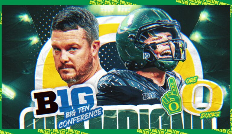 Oregon holds off Penn State for Big Ten title, secures first-round bye in CFP