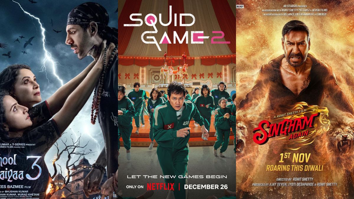 OTT Releases This Week (Dec 23 – Dec 29): Bhool Bhulaiyaa 3, Singham Again, Squid Game Season 2 and More