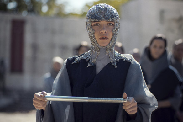 Pugh as Princess Irulan in Dune: Part II.