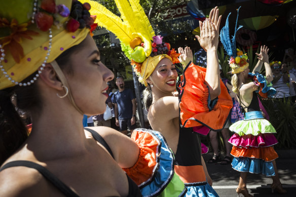 The 2024 Midsumma Pride March through St Kilda.