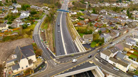 FCC Construcción The new Heads of the Valley route passes near houses in Merthyr