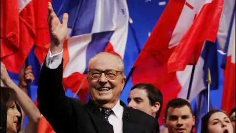 Getty Images Jean-Marie Le Pen running for the presidency in 2007