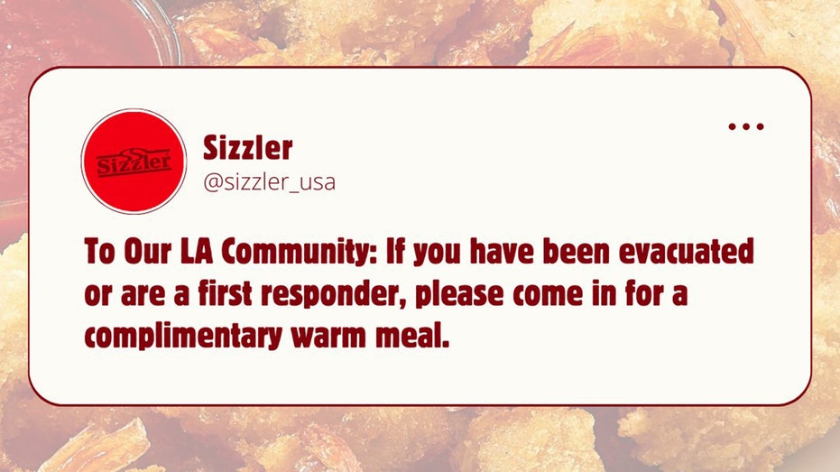 Sizzler fires social media post