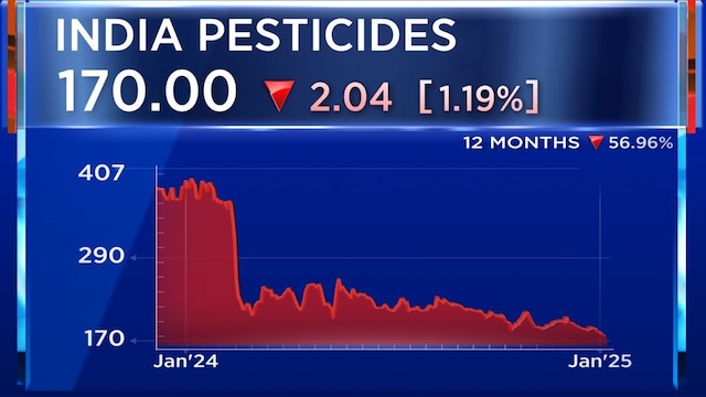 India Pesticides | Since its listing, shares of India Pesticides ended in the green only in 2023. While the stock declined 51% in 2024, it had lost 22% in 2022. On the flip side, shares of agricultural chemicals manufacturer surged 45% in 2023. The net profit of the company also plunged 58% to ₹60 crore in FY24 on the back of 23% decline in net revenue, which stood at ₹680 crore.