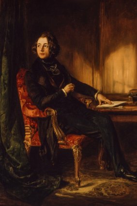 This 1839 painting of Charles Dickens by Daniel Maclise is part of the Writers Revealed exhibition.