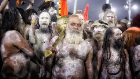 Ankit Srinivas Naga sadhus - the ash smeared naked Hindu holy men with matted dreadlocks 