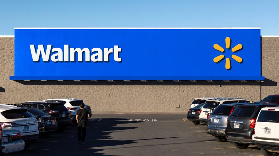 Walmart storefront with new logo