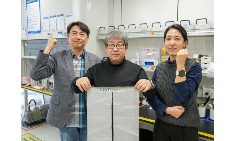 Fabric woven with metal fibers keeps cold-sensitive electric vehicles warm