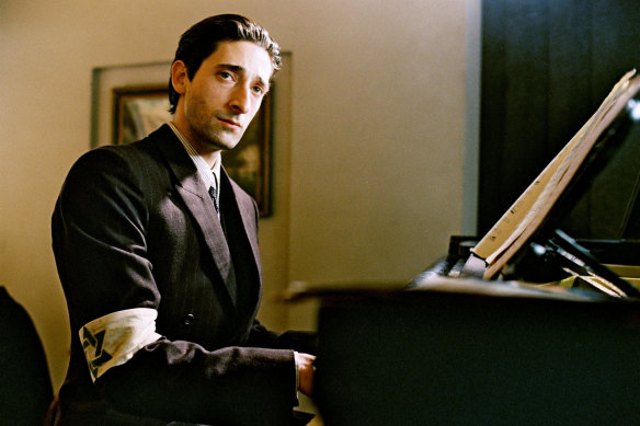 Adrien Brody in his Oscar-winning performance in The Pianist.