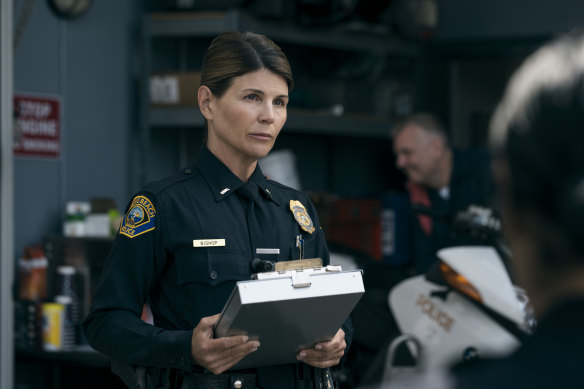 Lori Loughlin as Lieutenant Bishop in a scene from On Call.