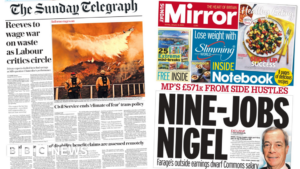 ‘Labour critics circle’ and ‘Nine-jobs Nigel’