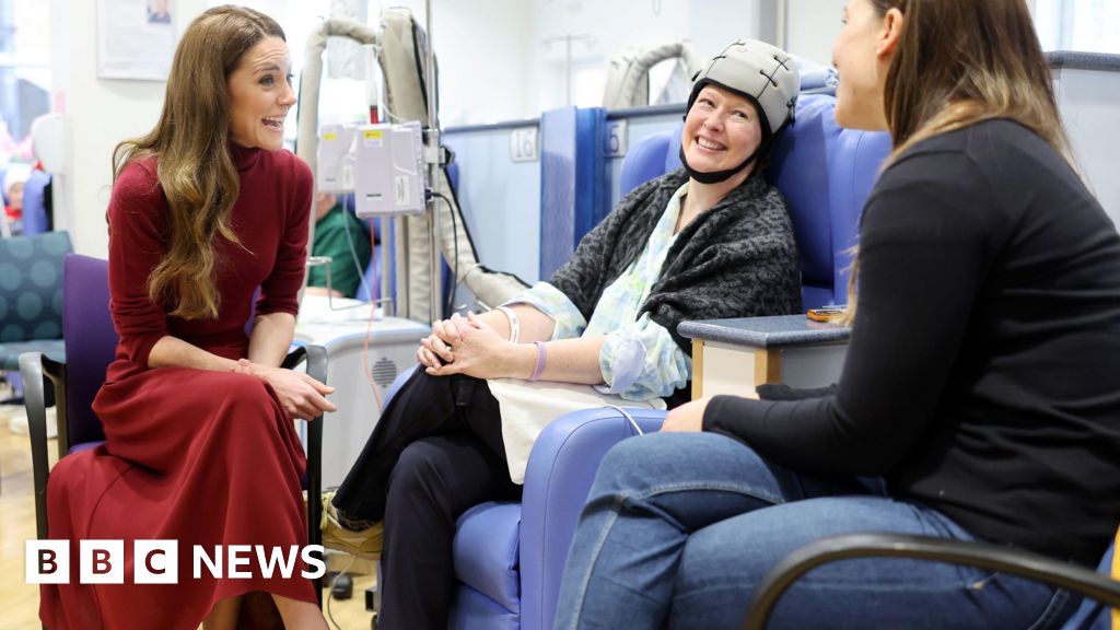 Kate thanks staff at cancer hospital where she was treated