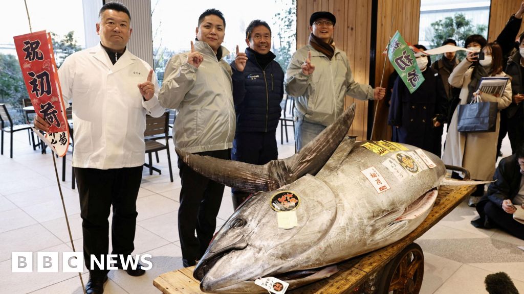 Motorbike-sized tuna sold to Tokyo sushi restaurateurs for .3m