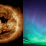 Solar Wind from Sun’s Large Coronal Hole Could Create Auroras This Weekend