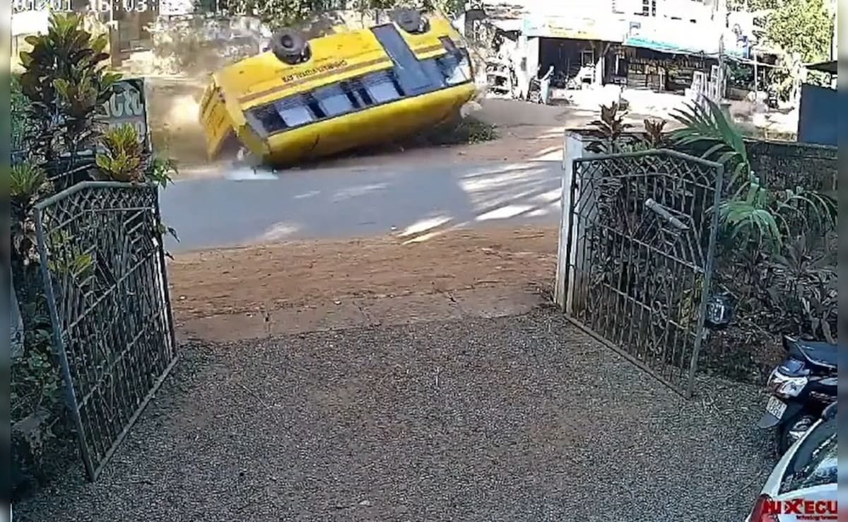 School Bus Flips Over In Kerala, Class 5 Student Falls, Crushed Under Wheels