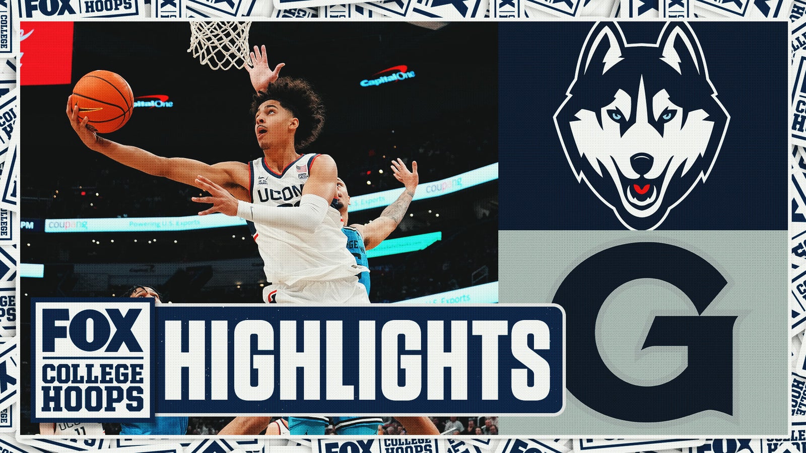 No. 9 UConn vs. the Georgetown Highlights | FOX College Hoops