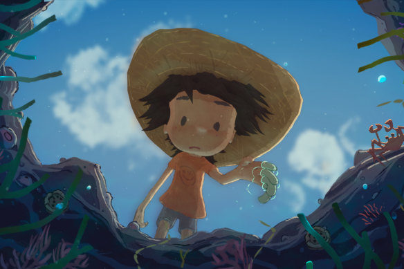 Inspired by the much-loved book, Magic Beach blends animation and live-action.