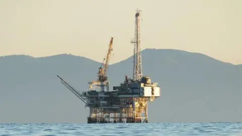 Getty Images Offshore oil platform off the California coast