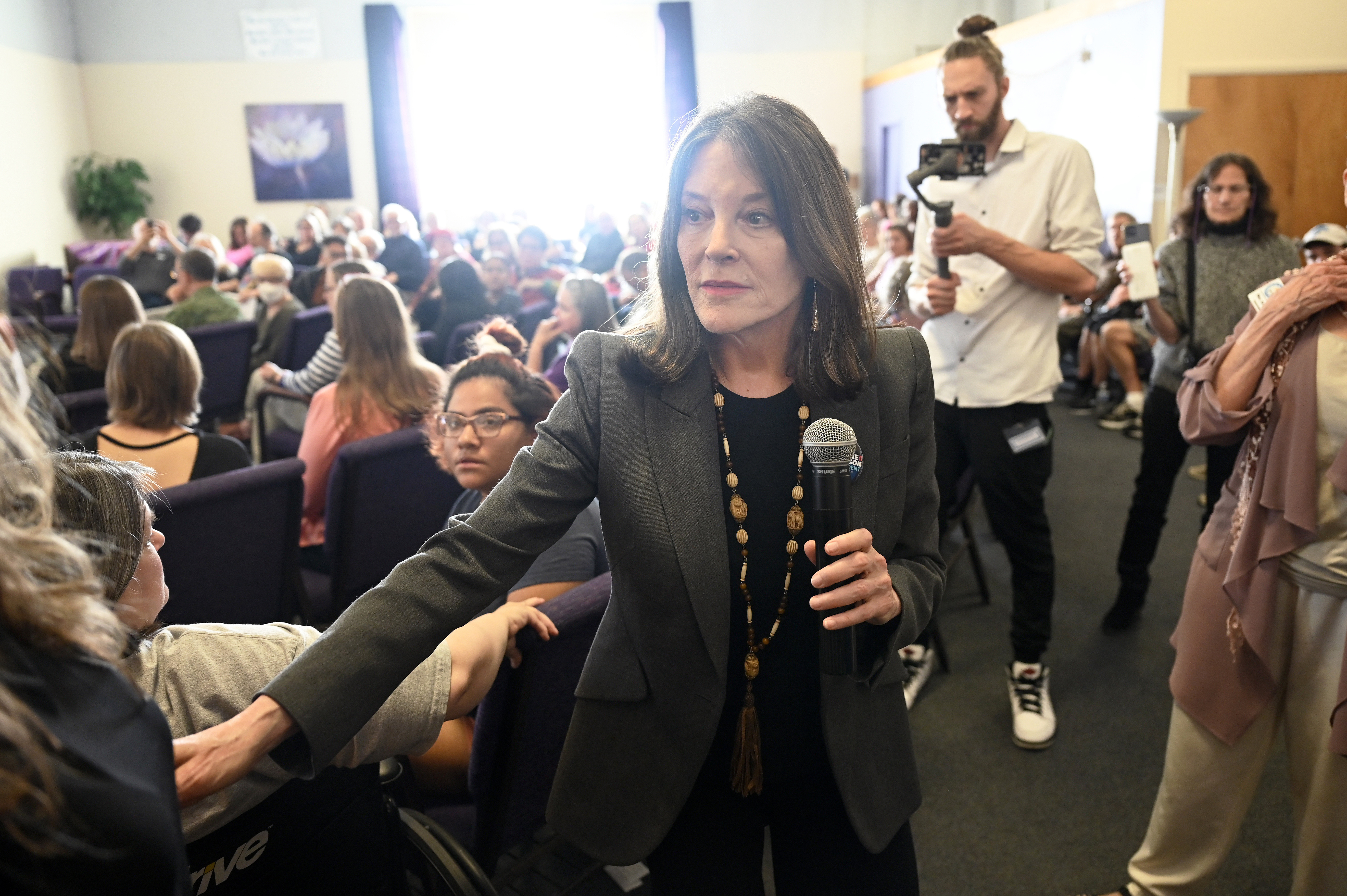 Marianne  Williamson presented herself as the kind of spiritual healer the party needs.