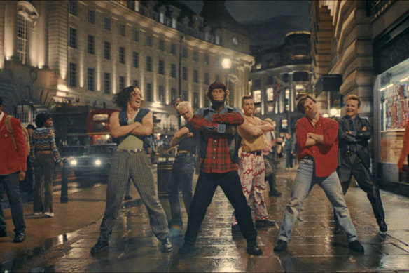 The Rock DJ sequence was filmed over four nights on London’s famous Regent Street. 