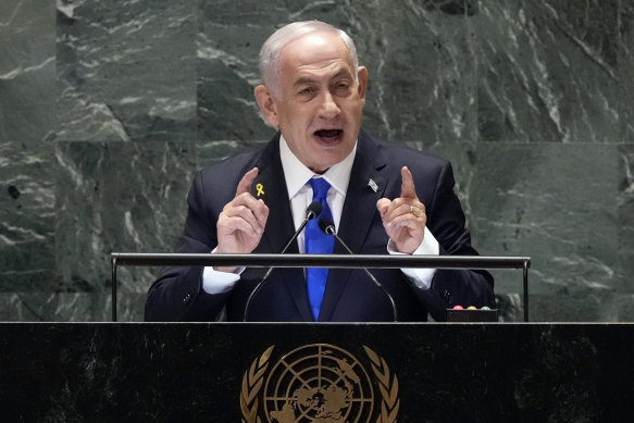 Israel’s prime minister Benjamin Netanyahu in September.