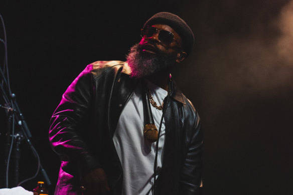 Tariq ‘Black Thought’ Trotter performs at Sidney Myer Music Bowl on January 1.