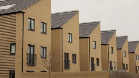 Getty Images New homes on a residential development of the Northstowe new town outside Cambridge.