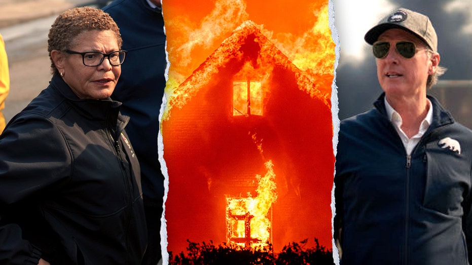 Karen Bass and Gavin Newsom wildfires