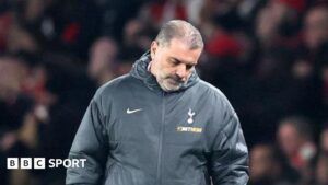 Ange Postecoglou on ‘thin ice’ at Tottenham after ‘unacceptable’ loss