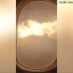 Video shows flames shooting from plane wing during scary landing