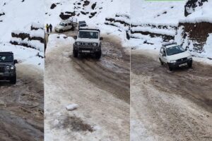 Thar, Jimny Fail On Icy Uphill, ‘Lord Alto’ Makes It Look Easy