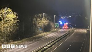 Baby dies after Grantham A1 crash in icy conditions