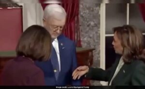 Senator’s Husband Refuses To Shake Hands With Kamala Harris