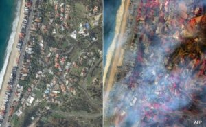 Satellite Pics Show Los Angeles Ravaged By Wildfire