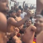 The Great Khali Takes Holy Dip At Maha Kumbh. Devotees, Security Officials Start Selfie War. Watch