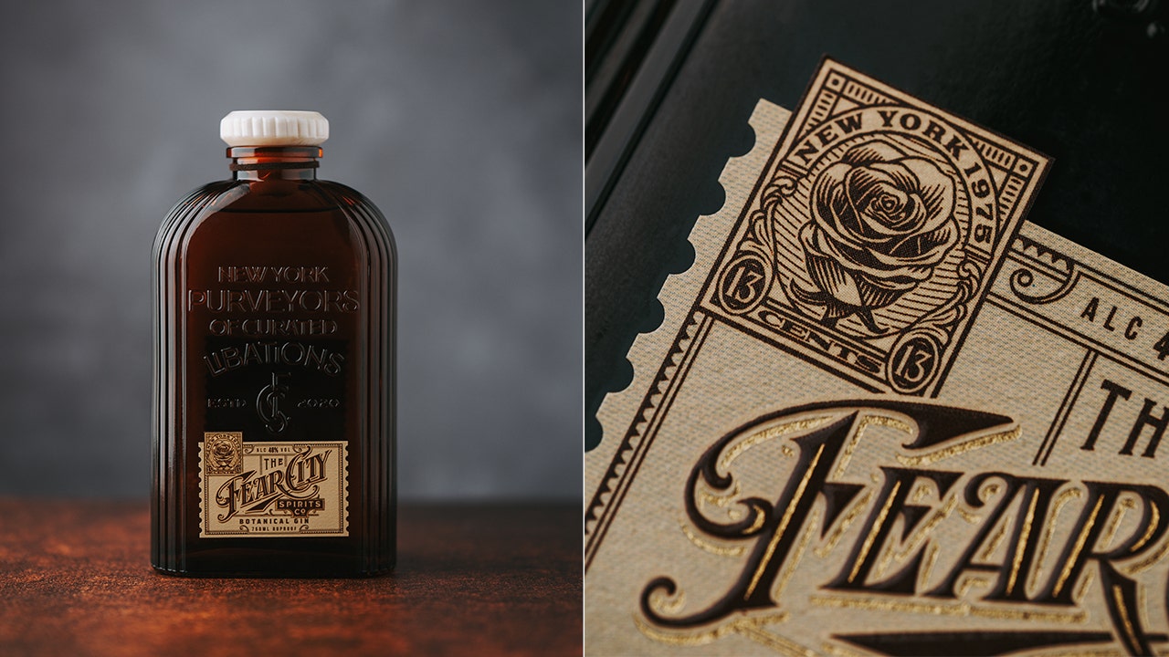 Crime-ridden New York City in 1975 inspires gin brand’s bottle design, branding