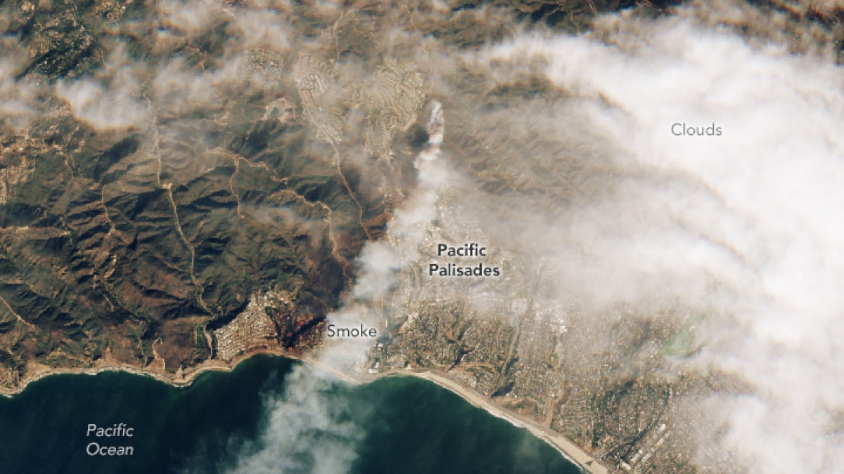 Satellite Images Reveal the Widespread Destruction of Los Angeles Fires from Space