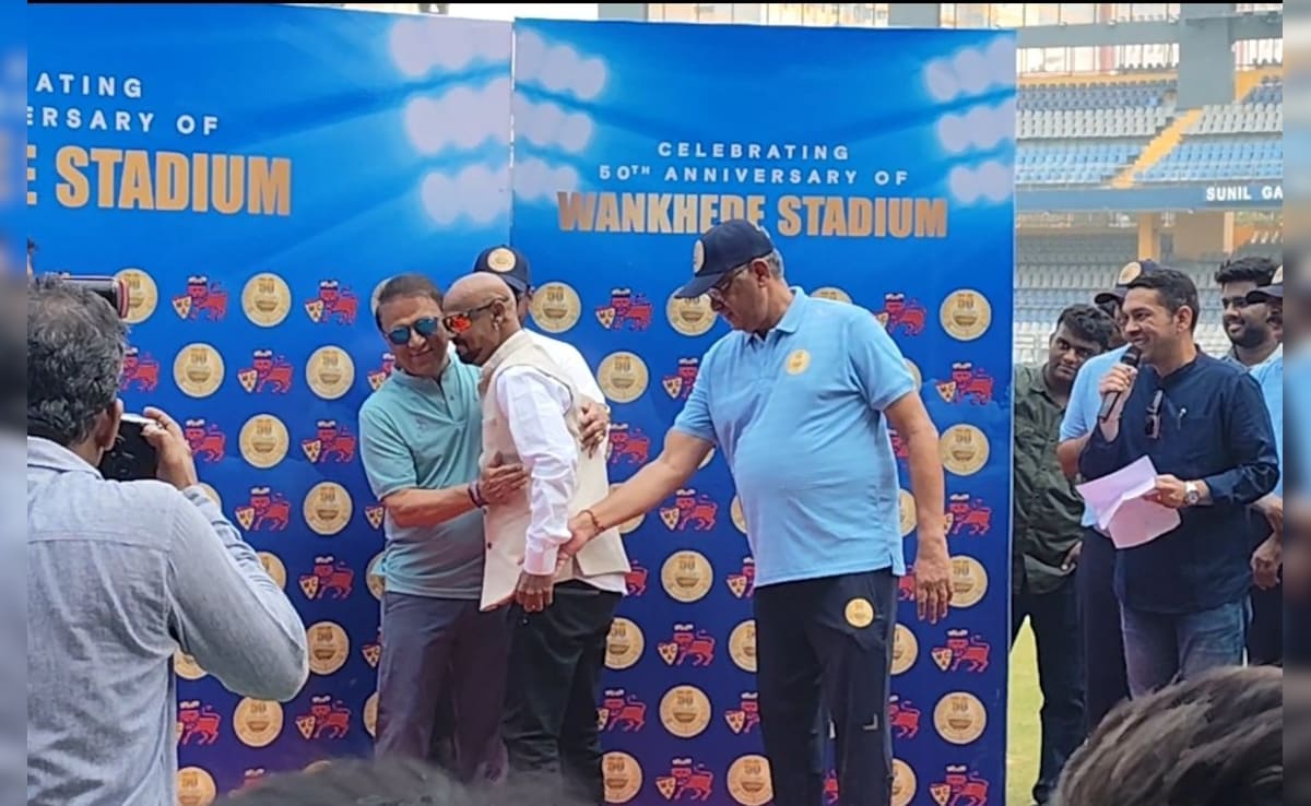 Sunil Gavaskar, Vinod Kambli Felicitated At Opening Event Of MCA’s 50th Anniversary Celebrations Of Wankhede