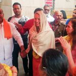 Steve Jobs’ Wife Laurene Powell Visits UP Temple Ahead Of Maha Kumbh Visit