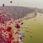 Braving biting cold, devotees gather at Triveni Sangam to take holy dip